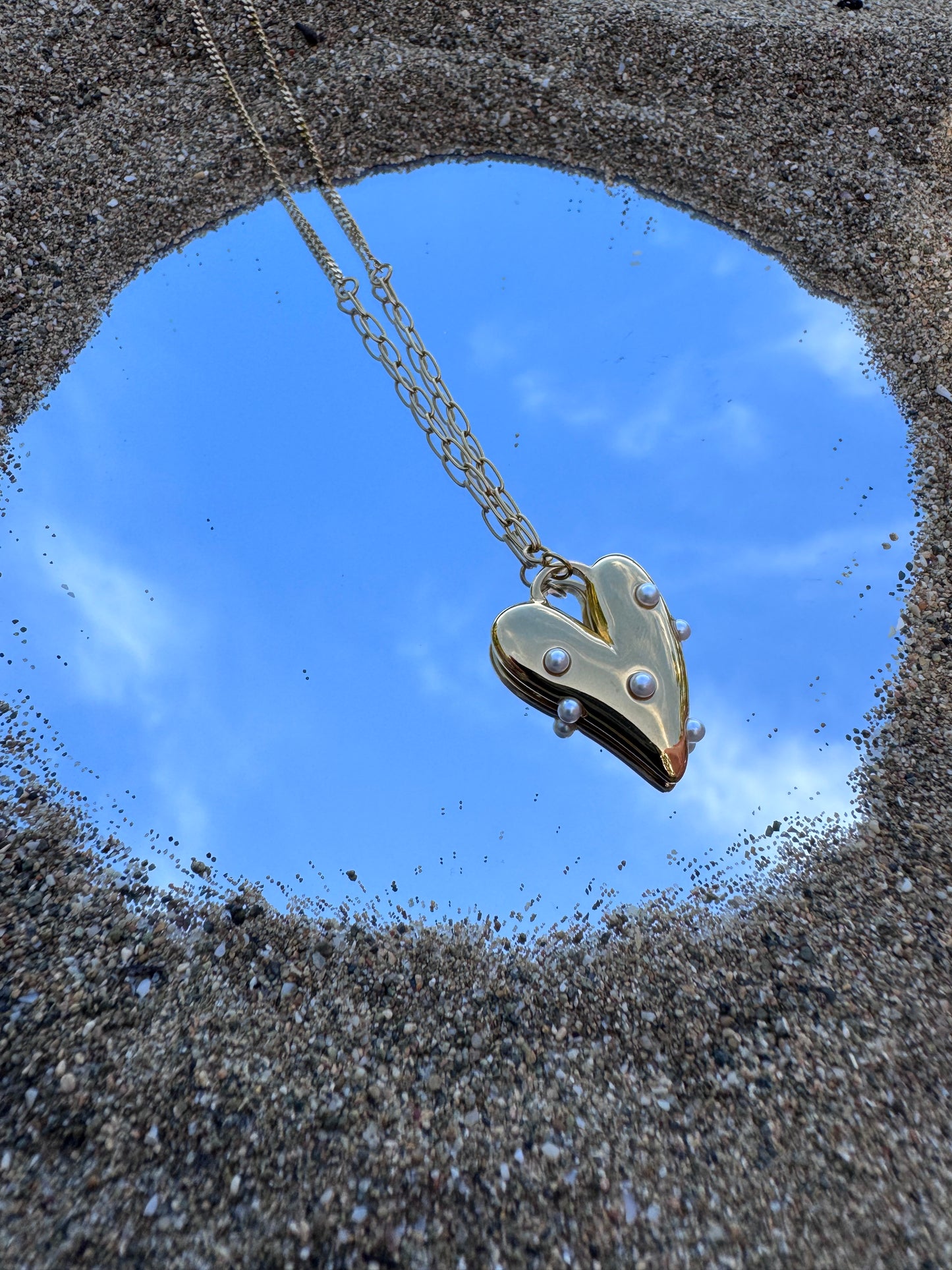 Pearl Heart Necklace