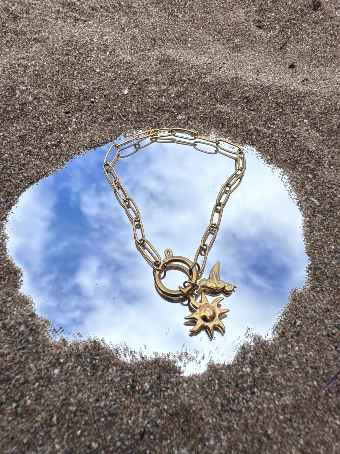 Sun and Hummingbird Bracelet