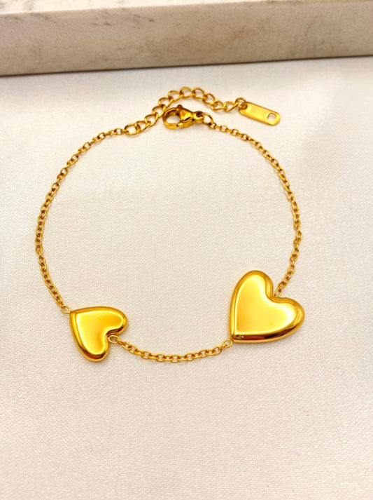 Double Heart Bracelet