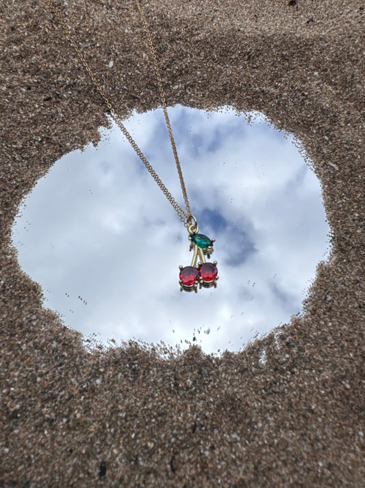 Cherry Crystal Necklace